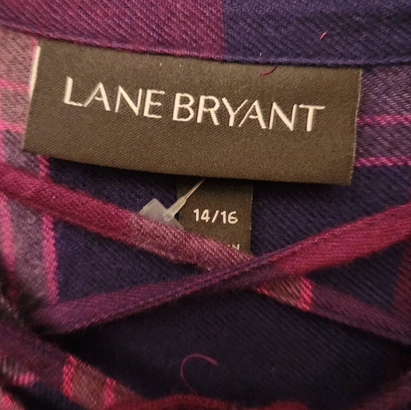 Lane Bryant Tri-color Flannel - Picture 2 of 2